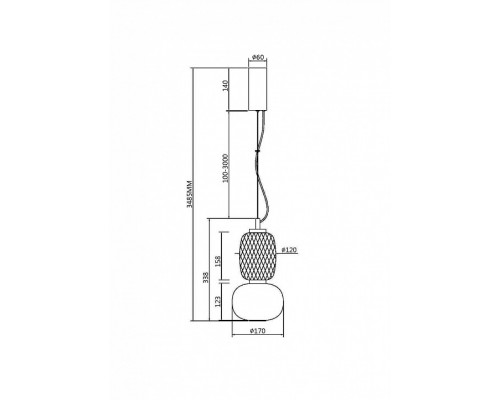 Подвесной светильник Maytoni Pattern MOD267PL-L18CH3K