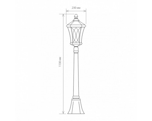 Наземный высокий светильник Elektrostandard Virgo a031924