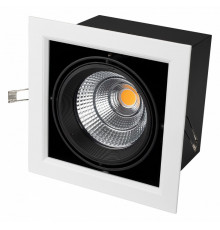 Встраиваемый светильник Arlight CL-KARDAN-S190x190-25W White6000 (WH-BK, 30 deg) 026500