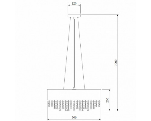 Подвесной светильник Bogate's Elisa 286/4 Strotskis