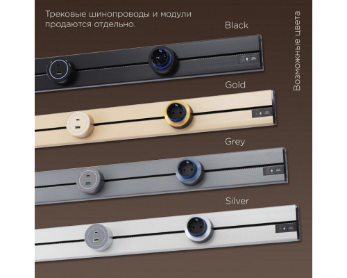 Розетка с заземлением на треке Arte Milano Am-track-sockets-39 397952TS/ES Gold