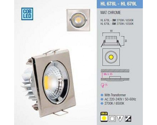 Встраиваемый светильник Horoz Electric  HRZ00000315