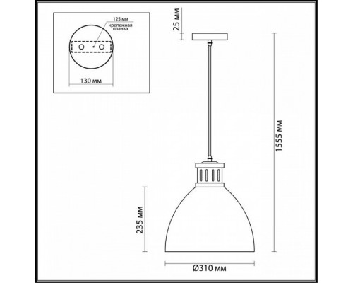 Подвесной светильник Odeon Light Viola 3321/1