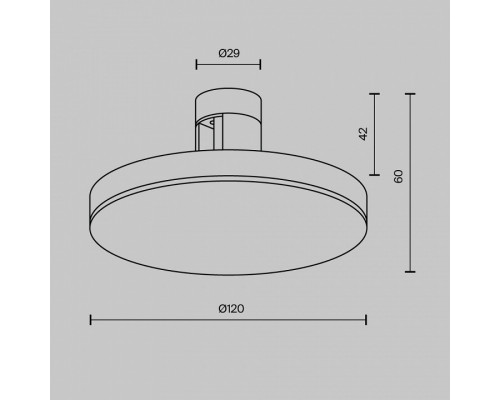 Накладной светильник Maytoni Plato TR152-1-7W3K-B