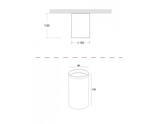 Накладной светильник Maytoni Focus C010CL-01GF