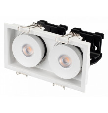 Встраиваемый светильник Arlight CL-SIMPLE-S148x80-2x9W Warm3000 (WH, 45 deg) 026876