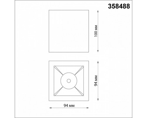 Накладной светильник Novotech Recte 358488