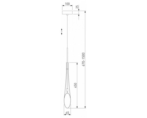 Подвесной светильник Eurosvet Folio 50224/1 янтарный