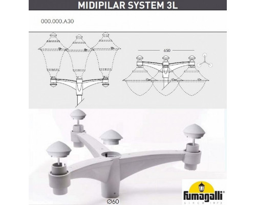 Фонарный столб Fumagalli Vivi V50.372.A30.LXH27