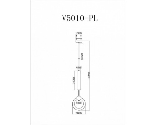 Подвесной светильник Moderli Richard V5010-PL