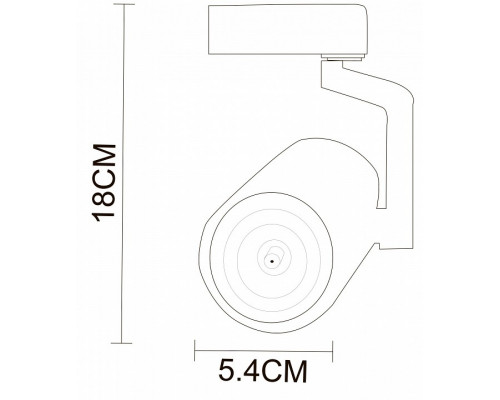 Светильник на штанге Arte Lamp Traccia A2310PL-1BK