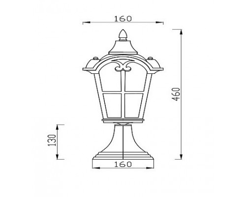 Наземный низкий светильник Maytoni Albion O413FL-01BZ