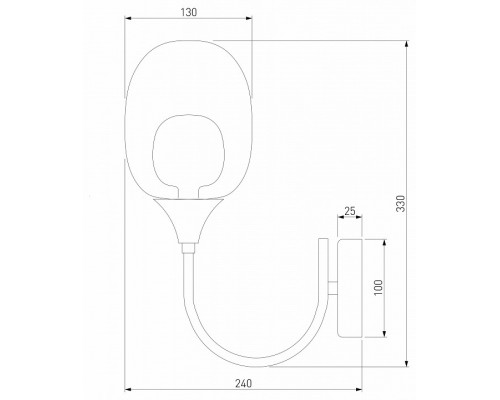 Бра Eurosvet Spritz 70218/1 латунь