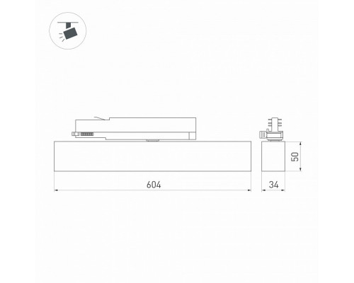 Светильник на штанге Arlight FLAT 033699(1)