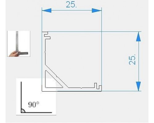 Профиль накладной Deko-Light AV-03-12 970431