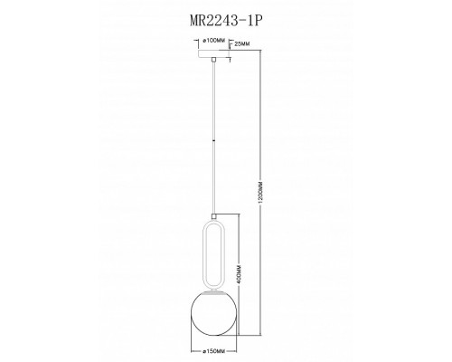 Подвесной светильник MyFar Pierre MR2243-1P