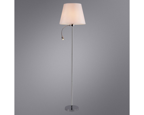 Торшер с подсветкой Arte Lamp Elba A2581PN-2CC