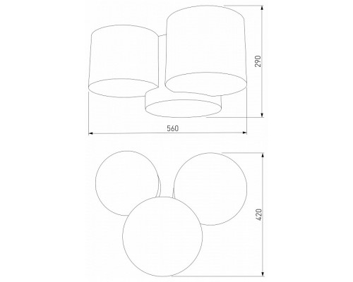 Потолочная люстра TK Lighting Mona 4183 Mona Colour