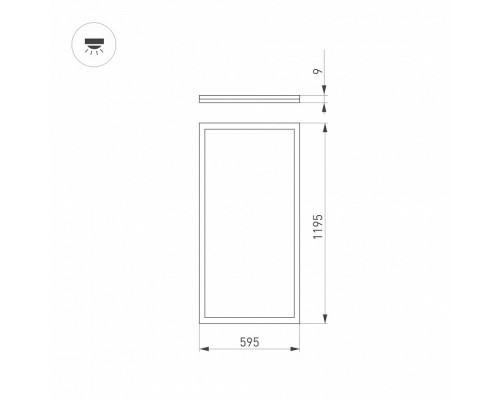 Светильник для потолка Армстронг Arlight INTENSO 036241