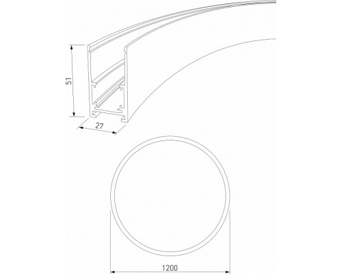 Трек накладной Elektrostandard Slim Magnetic a066498