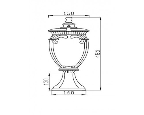 Наземный низкий светильник Maytoni Fleur O414FL-01BZ