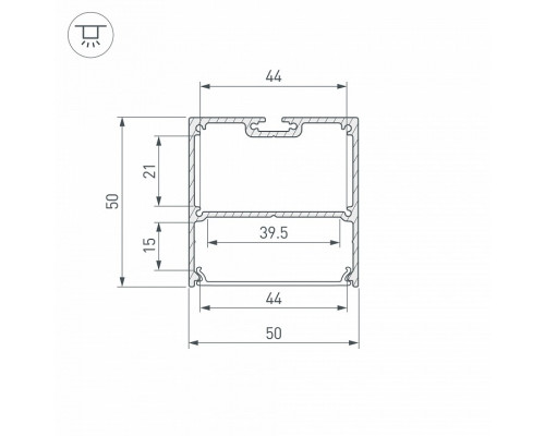 Профиль накладной Arlight SL-LINE 038433