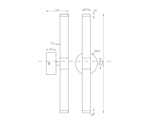 Бра Maytoni Axis MOD106WL-L10G3K