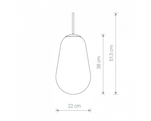 Плафон стеклянный Nowodvorski Cameleon PEAR M TR/G 8533