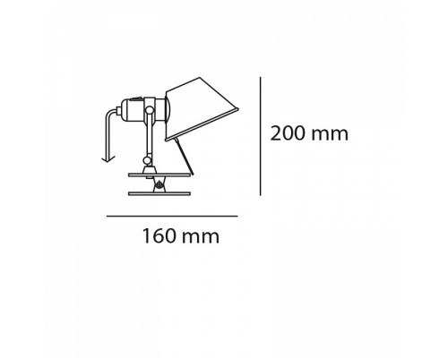 Настольная лампа офисная Artemide  A010890