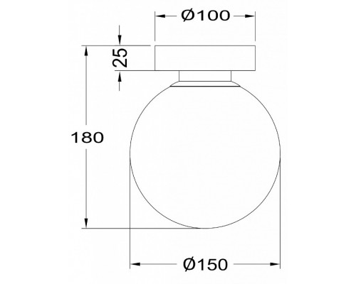 Накладной светильник Maytoni Basic form MOD321WL-01G1