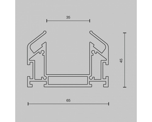 Профиль-держатель Maytoni Accessories for tracks Trinity TRA005MP-312S