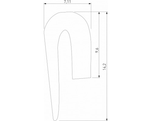 Гарпун для шинопровода в натяжной потолок Elektrostandard Slim Magnetic a066574