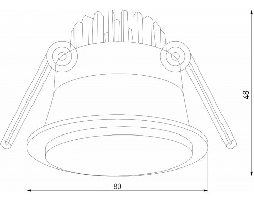 Встраиваемый светильник Elektrostandard Mils a064269