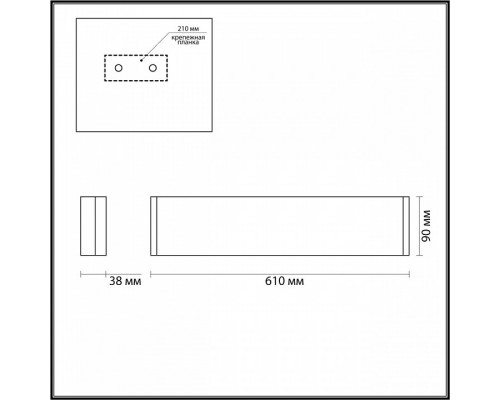 Накладной светильник Odeon Light Framant 4295/20WL