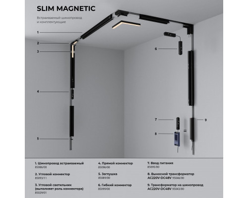 Встраиваемый светильник Elektrostandard Slim Magnetic a067374