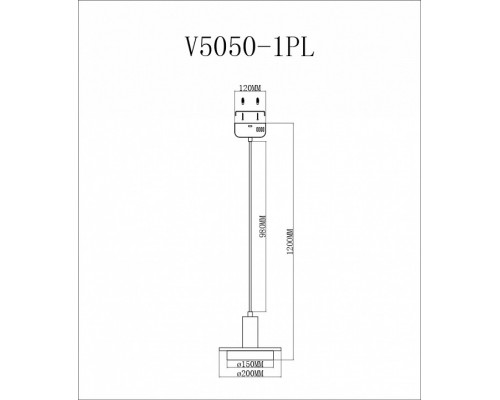 Подвесной светильник Moderli Solumn V5050-1PL