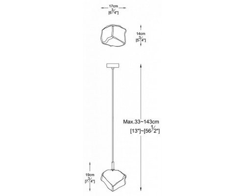 Подвесной светильник Zumaline Rock P0488-01F-F4FZ