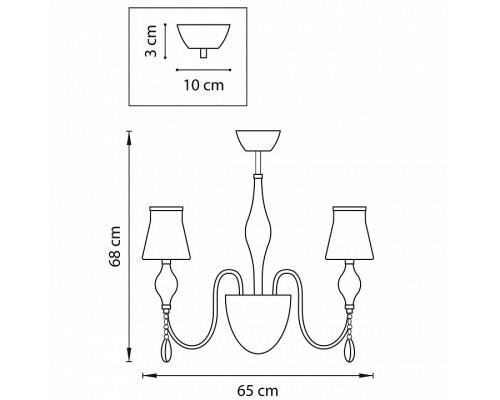 Люстра на штанге Lightstar Escica 806050