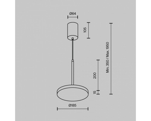 Подвесной светильник Maytoni Plato P076PL-L12W3K-BS