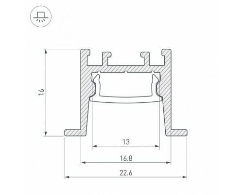 Профиль встраиваемый Arlight SL-COMFORT 031768