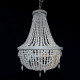 Подвесная люстра Imperiumloft Rh Anselme White Wood Large Chandelier 40.1934-0