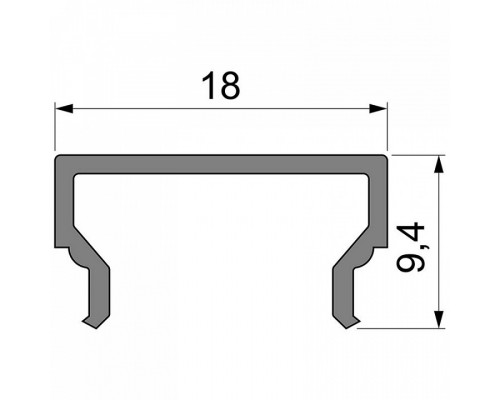 Профиль накладной Deko-Light H-01-12 984023