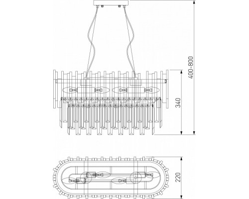 Светильник на штанге Bogate's Piano 340/4 Strotskis Smart