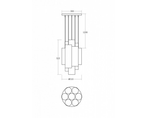 Подвесной светильник Vele Luce Miele VL2093P07