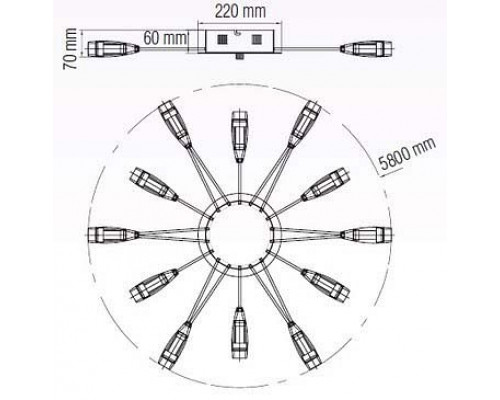 Накладной светильник Horoz Electric Favori HRZ00002180