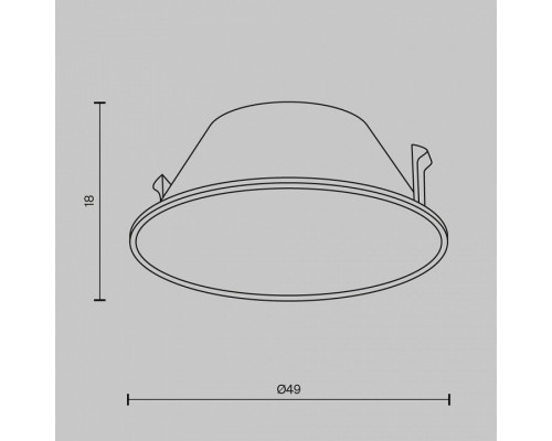 Кольцо декоративное Maytoni Wise Ring057-7-MG