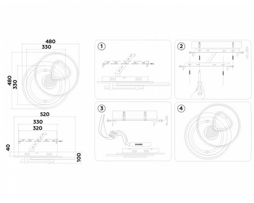 Накладной светильник Ambrella Light FL FL5051