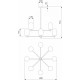 Люстра на штанге Eurosvet Loona 60161/8 латунь