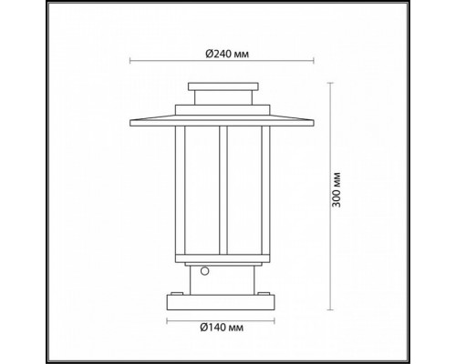 Наземный низкий светильник Odeon Light Mito 4047/1B