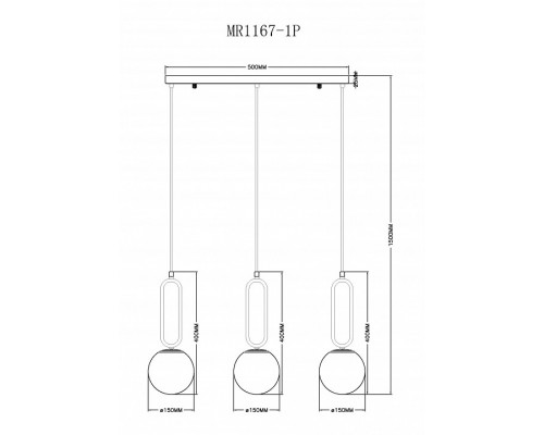 Подвесной светильник MyFar Pierre MR1167-1P